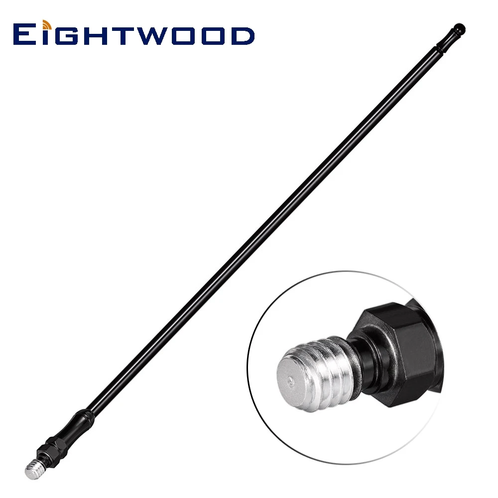 

Eightwood 13 Inch Universal Flagpole Car FM Radio Antenna Mast Replacement Screw for Jeep Wrangler JK JKU JL JLU Modification