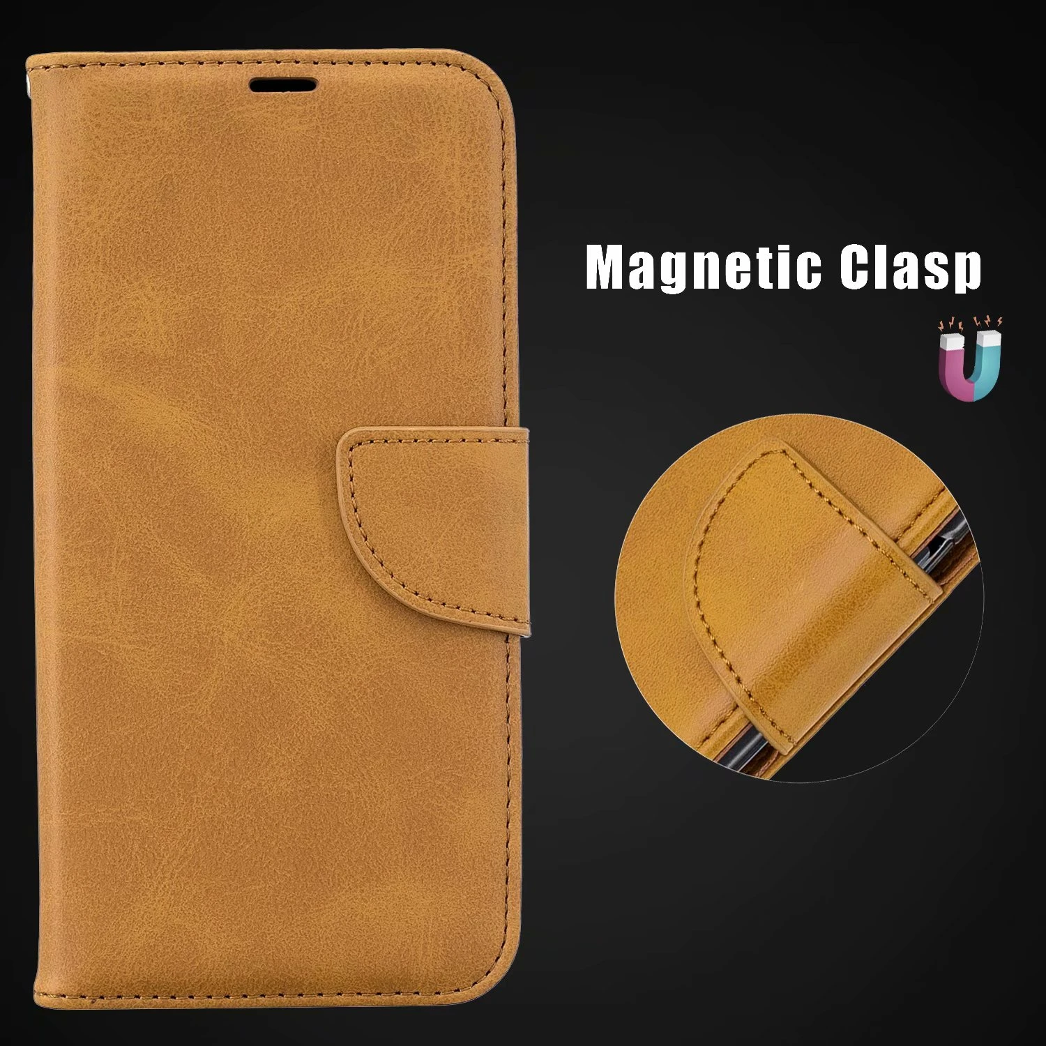 Sheepskin Leather Case For Samsung A71 A51 A3 A5 2017 A6 A7 A8 Plus 2018 A10 A20 A30 A40 A50 A70 A30S A50S A20S Flip Wallet Case