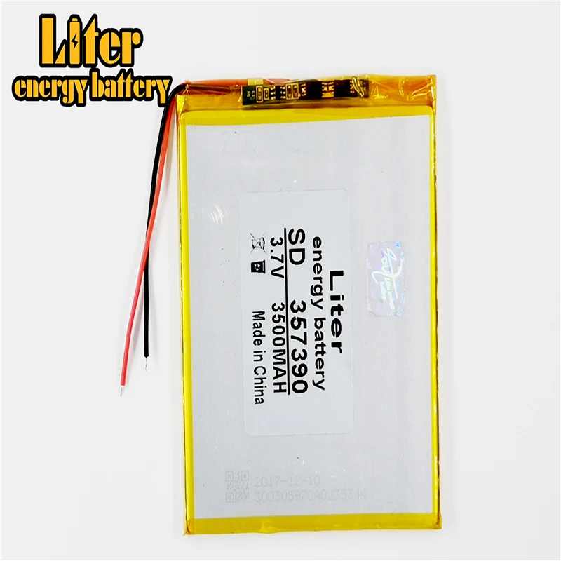 357390 3500mAh 3.7V Battery Pack For 7