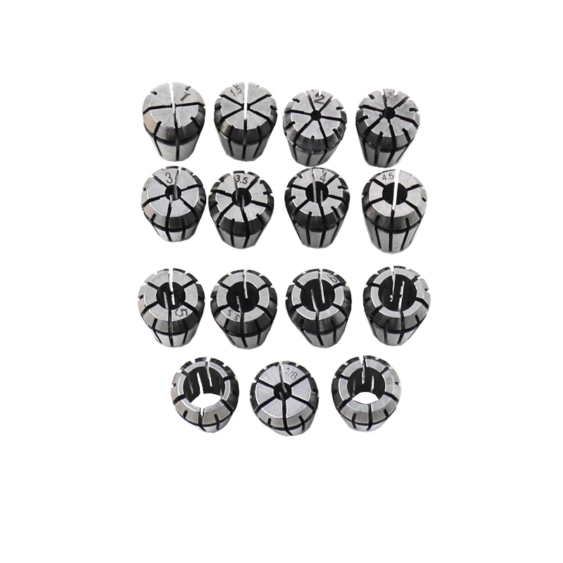 15 Teile/satz (1-7mm + 1/4 ''1/8'') ER11 ER Frühjahr Spannzange für CNC Gravur Maschine fräsen Drehmaschine Werkzeug Halter