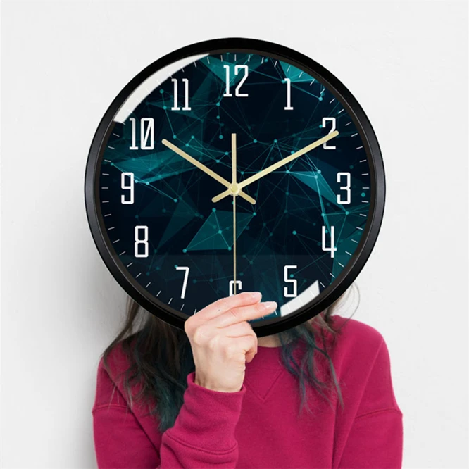 10PCS Genuine Suzuki Modern Wall Clock12 Inch Metal Silent Non-Ticking Home Quartz Wall Clocks For Indoor/Outdoor Living Room