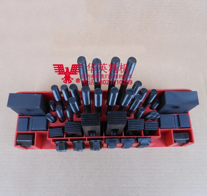 Milling Machine Clamping Set 58pcs Mill Clamp Kit Vice M12 Universal Fixture Screw Set Pressure Plate Processing Parts