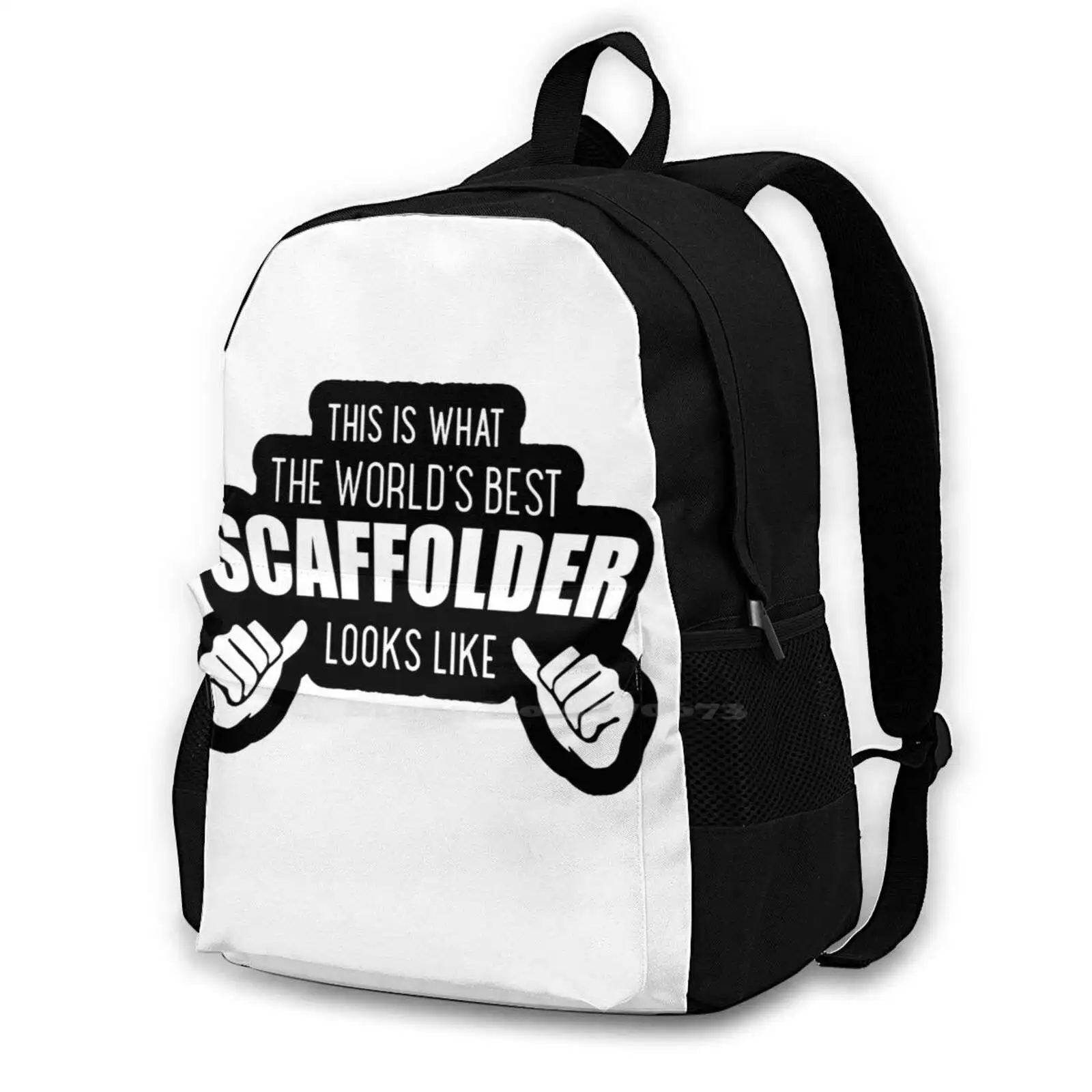 World Best Scaffolder ; Women Men Teens Laptop Travel School Bags Scaffolding Framework Gerüster Scaffolding Master Scaffolding