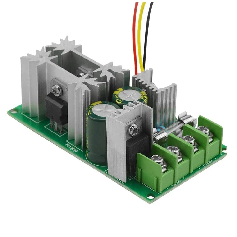 DC10-60V DC Motor Speed Regulator 12V 24V 36V 48V High Power Drive Module PWM Motor Speed Controller 20A Current Regulator