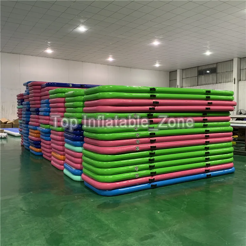 Air Track 13ft 16ft 20ft Airtrack ยิมนาสติก Tumbling Mat Inflatable Tumble Track พร้อม Air ปั๊มสําหรับ Home/Tumble /การฝึกอบรม