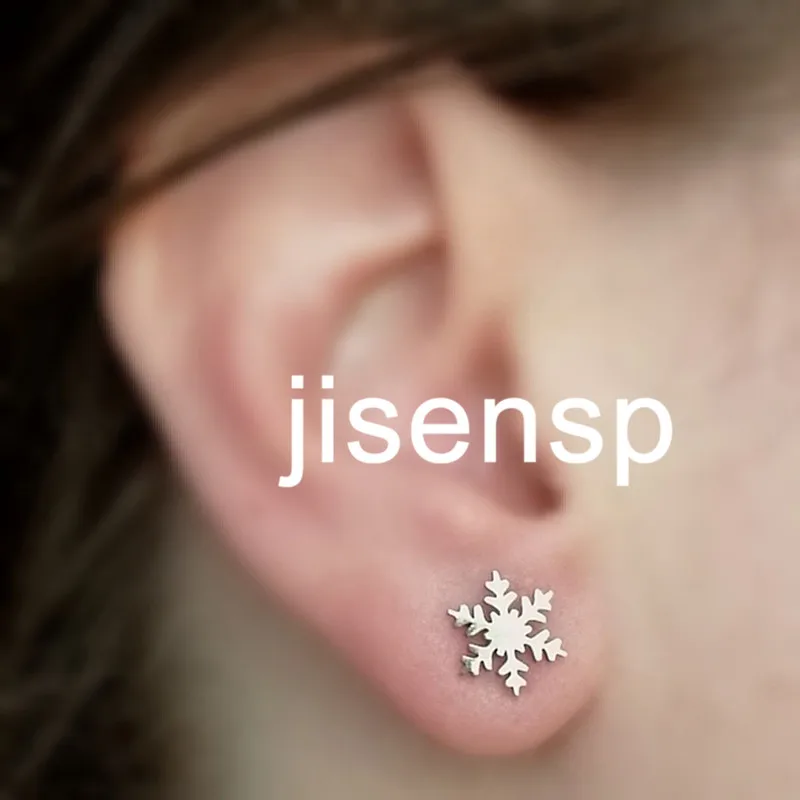 Multiple Mini Stainless Steel Earrings for Women Jewelry Fashion Ballet Snowflake Bee Dinosaur Ear Studs Girls Pendientes
