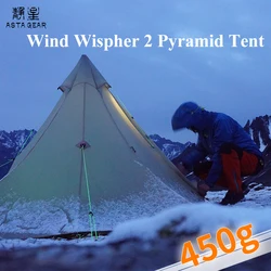 ASTAGEAR Wind Whisper2 Single Layer Pyramid Camping Tent - Bushcraft Ready for Outdoor Backpacking & Wild Camping Enthusiast