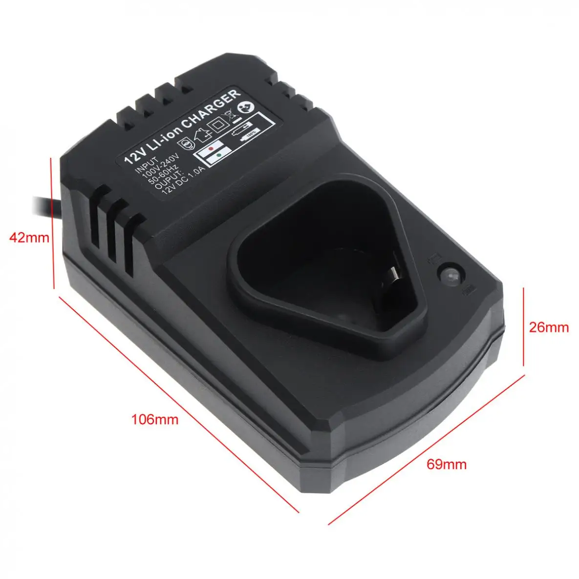 12V DC Multifunction Li-ion Rechargeable Charger Support 110-220V Power Source for Lithium Drill / Electrical Wrench