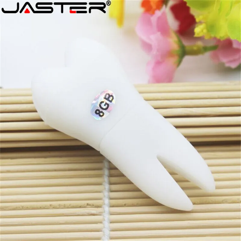 JASTER Tooth shaped pen drive teeth model usb flash drive pendrives 4GB 8GB 16GB 32GB 64GB cartoon memory stick special gift