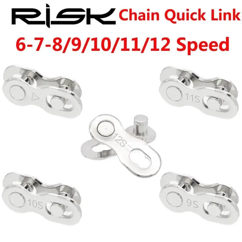 AliExpress RISK Risk Bike Chain Quick Link Mountain Cyclingl Bicycle Chain Missing Quick Connector Connecting Master for 6-7-8/9/10/11/12 Speed