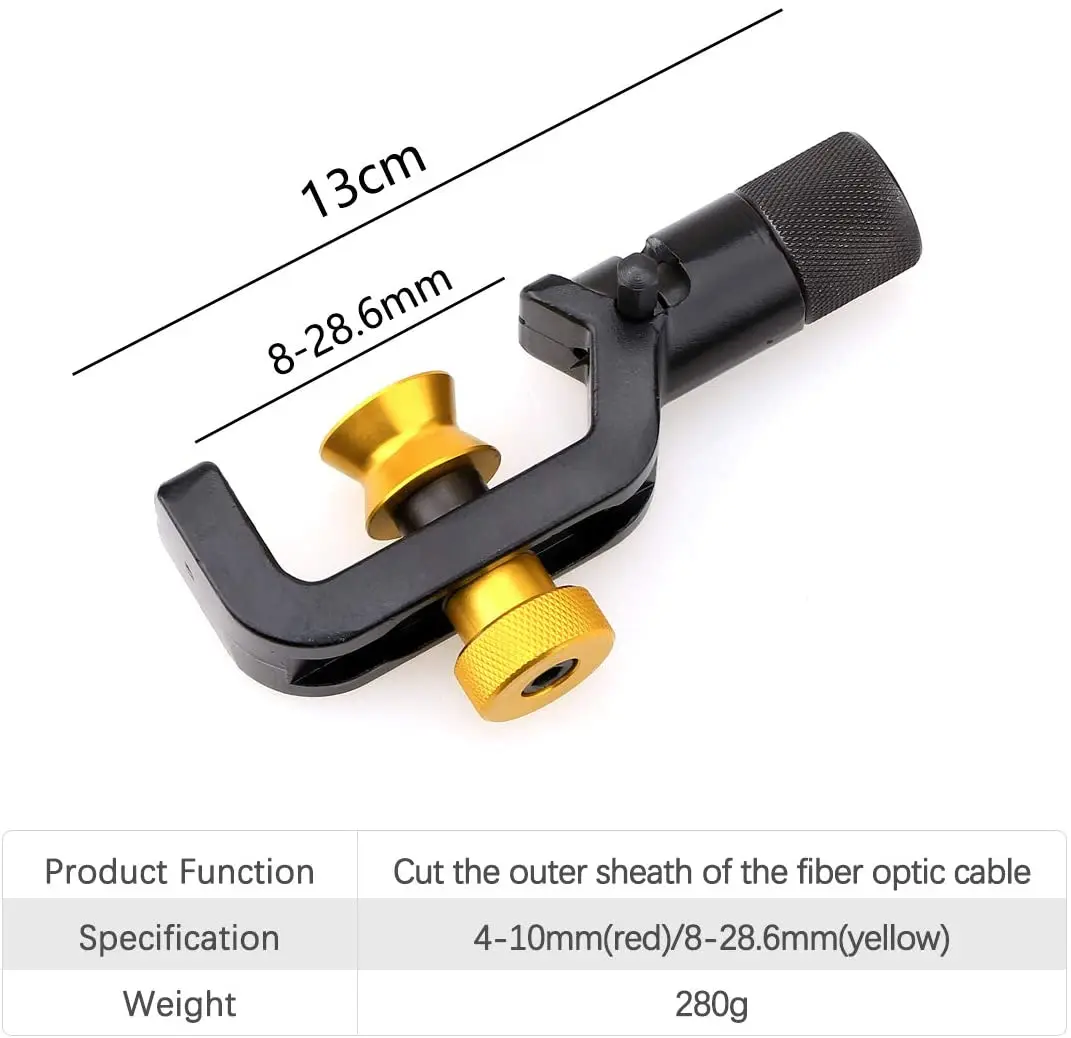 ACS Armored Wire Stripper 8-28mm 4-10mm FTTH Fiber Optic Stripper Slitter Wire Stripper Cable Cutter Tool