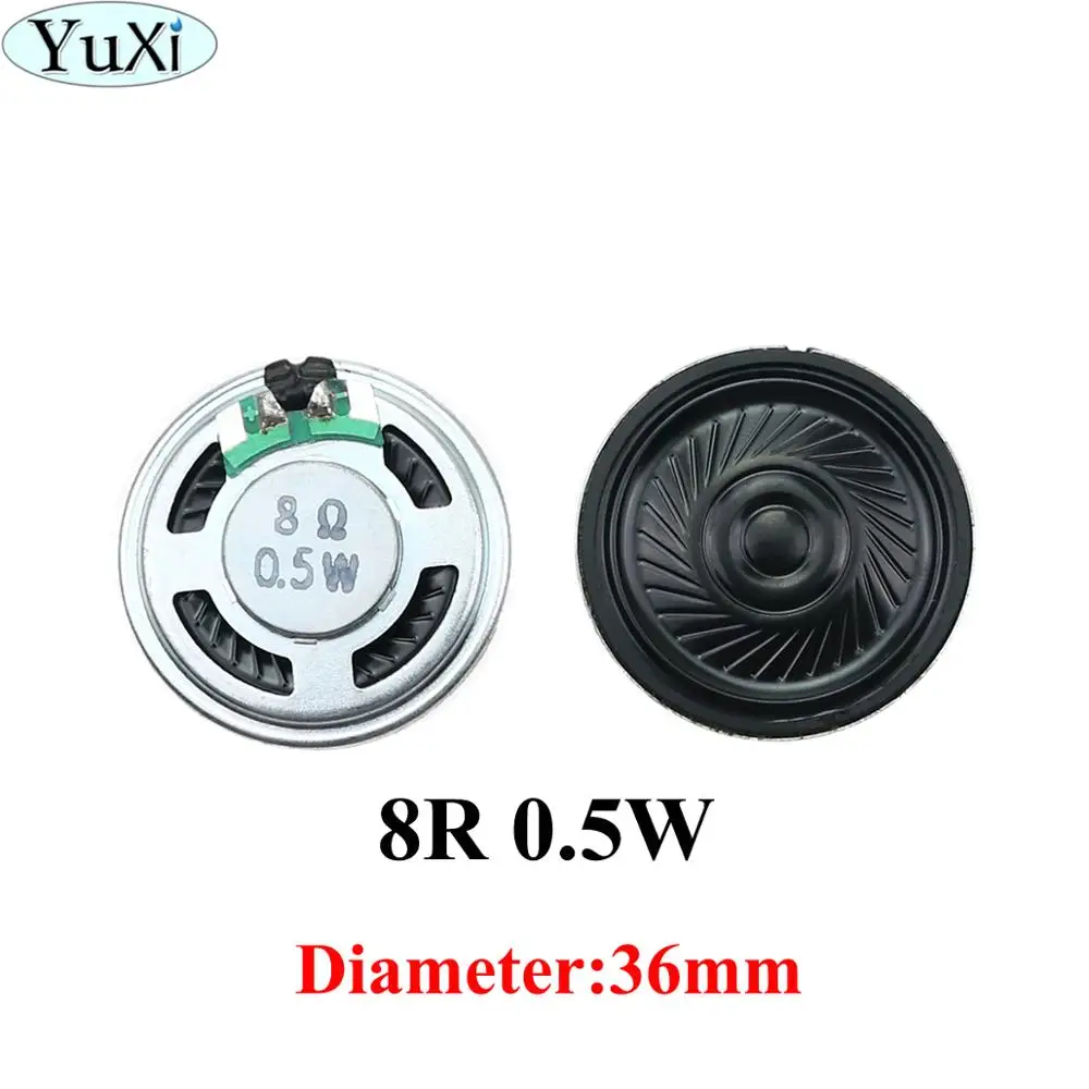 YuXi 0.5W 8R Loudspeaker 36MM 8 Ohms 5W Mini Round Speaker Diameter Thickness 4.8MM Small Horn Doorbell Speaker 8Ohm For Arduino