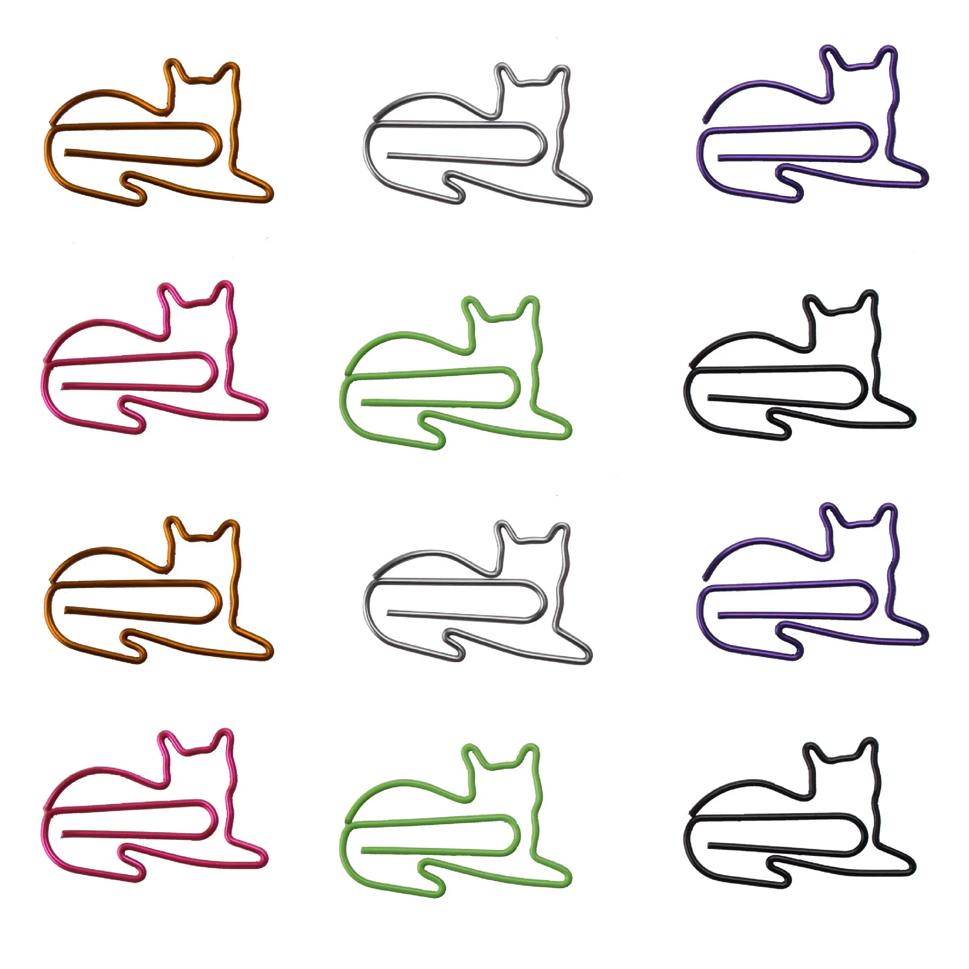 Cat Shaped Paper Clip Animal Shape Paperclips Animal Cute Paper Clips Decorative Metal Clip Papel Paperclip Clip Paper Clipes