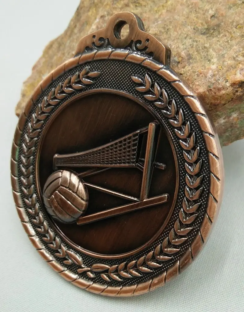 Sports medal Volleyball School Sports Medal Gold Silver Bronze Movement Communication Ability/self-confidence Developing Unisex