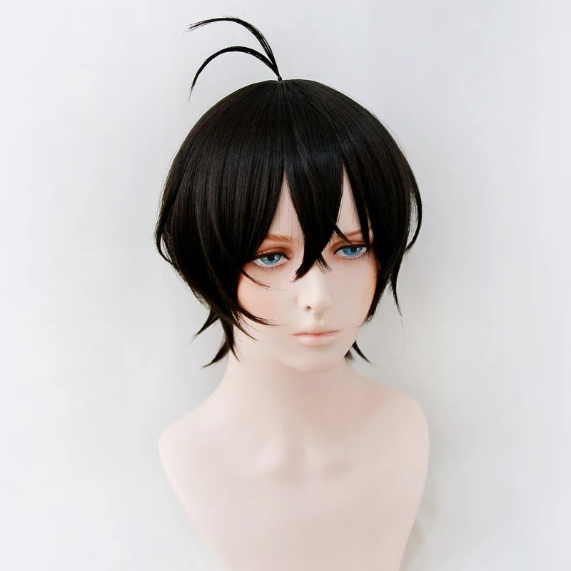 SK8 the Infinity Chinen Miya Black Short Wig Cosplay Costume SK Eight Heat Resistant Synthetic Hair SK∞ Men Women Party Wigs