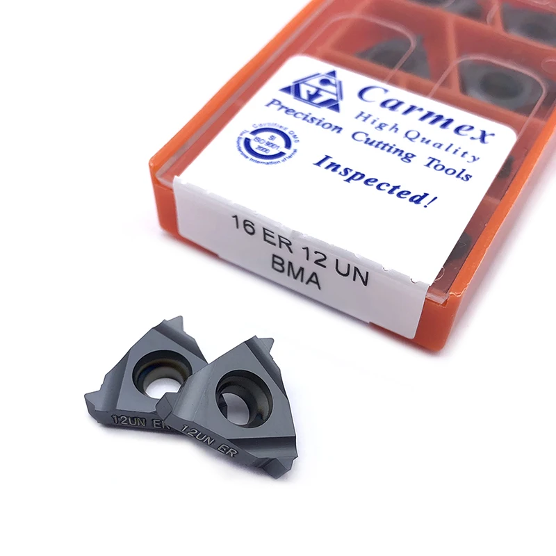 10 stück 16ER 16IR 8UN 10UN 12UN 14UN 16UN 18UN 20UN BMA CNC Hartmetall Einfügen Drehmaschine Drehen CNC Interne Gewinde einsatz Werkzeug
