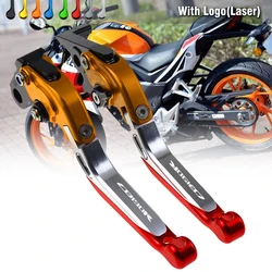 With Logo Motorcycle Folding Extendable CNC Moto Adjustable Clutch Brake Levers for Honda CB 190R CB190R CB 190 R 2015-2017 2016