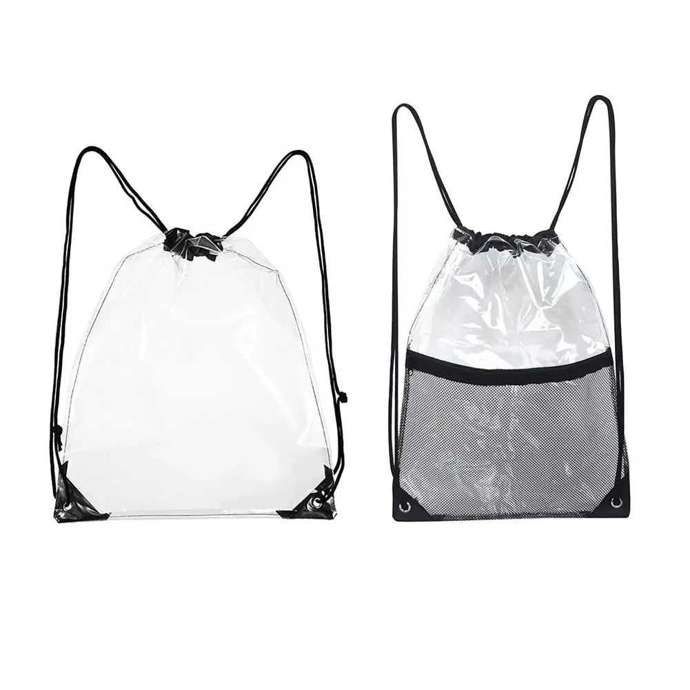 Sports Waterproof Drawstring Bags Bag Clear Backpack Pull Rope Men Female Oxford Gym Casual Bag Dropshipping