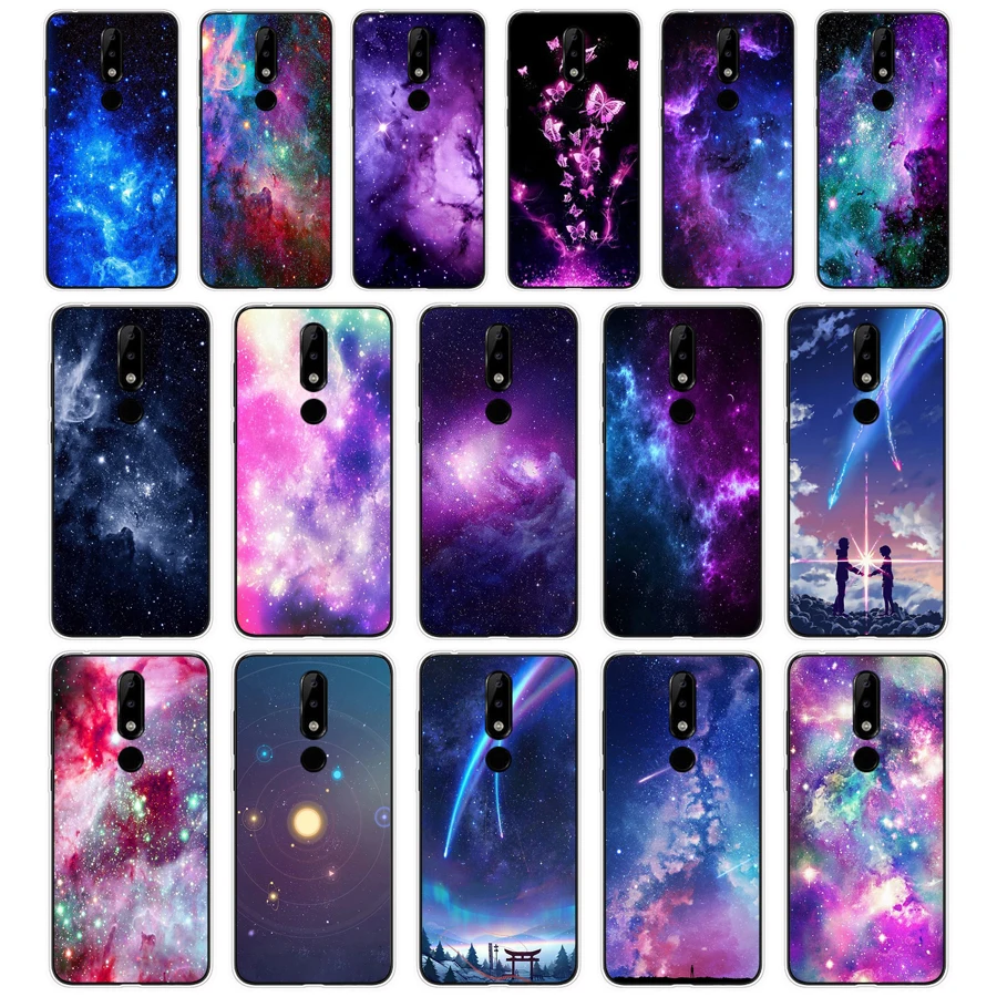 165 Spaceship Constellation Stars Moon Soft Silicone Tpu Cover phone Case for Nokia 2 2.1 2.3 3 3.1 4.2 5. 5.1 6 7.2 8 Plus Case