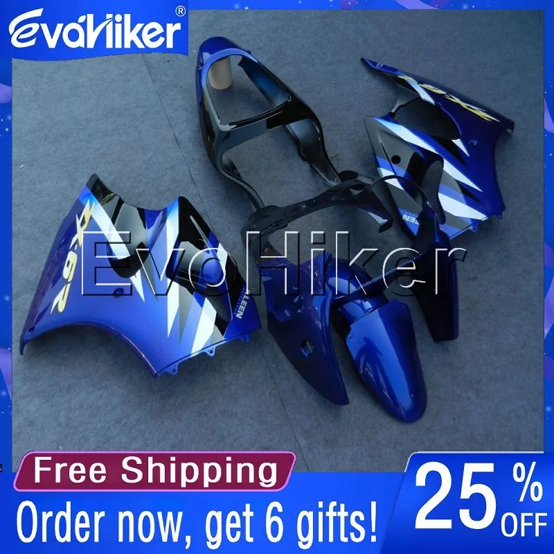 

Custom motorcycle cowl for ZX6R 00-02 2000 2001 2002 ZZR600 05-08 ABS fairing Injection mold motorcycle bodywork kit blue+gifts