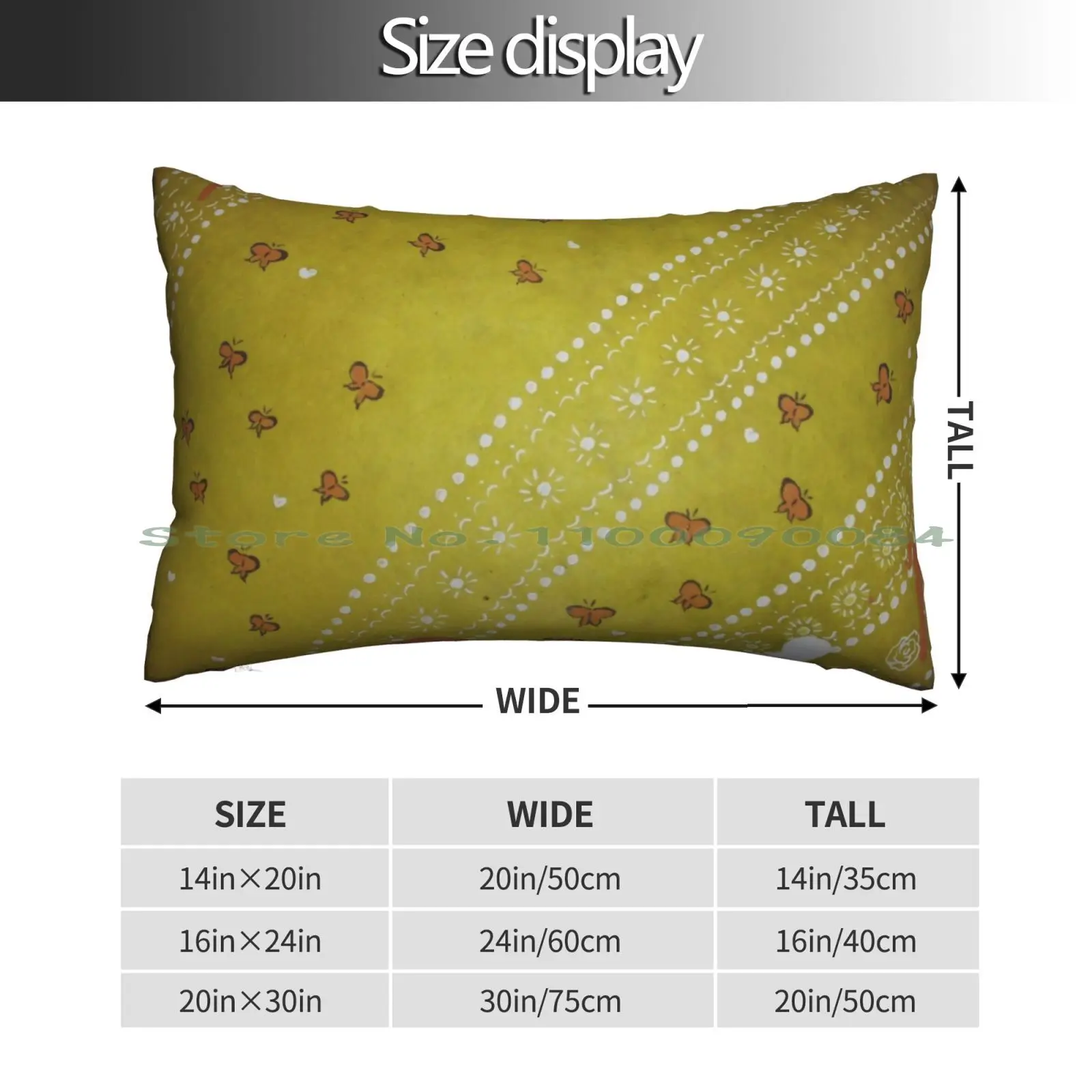 Here Comes The Sun Pillow Case 20x30 50*75 Sofa Bedroom Sun Butterflies Yellow Susan Devine Napoli Its Alright Long Rectangle