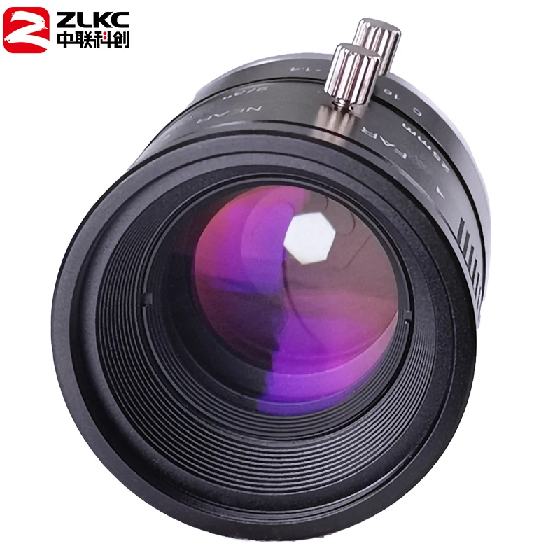 ZLKC 25 مللي متر البعد البؤري الثابت C جبل 2/3 بوصة آلة الرؤية F1.4 دليل القزحية فتحة كبيرة 3MP للكاميرات الصناعية 4K