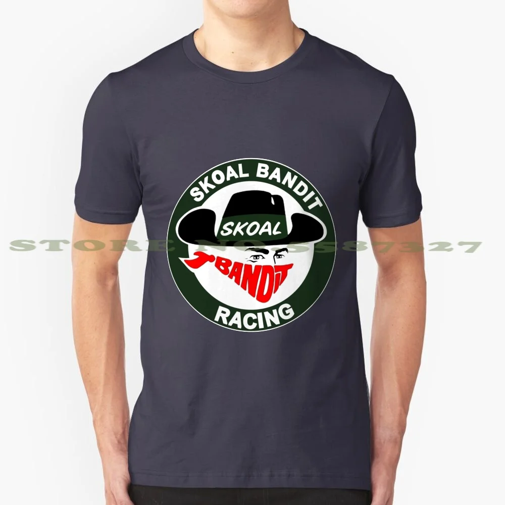 Bandit Racing 100% Pure Cotton T-Shirt Racing Retro Classic Chew Tobacco Throwback Green Bandits Bandana Cowboy Hat Racecar