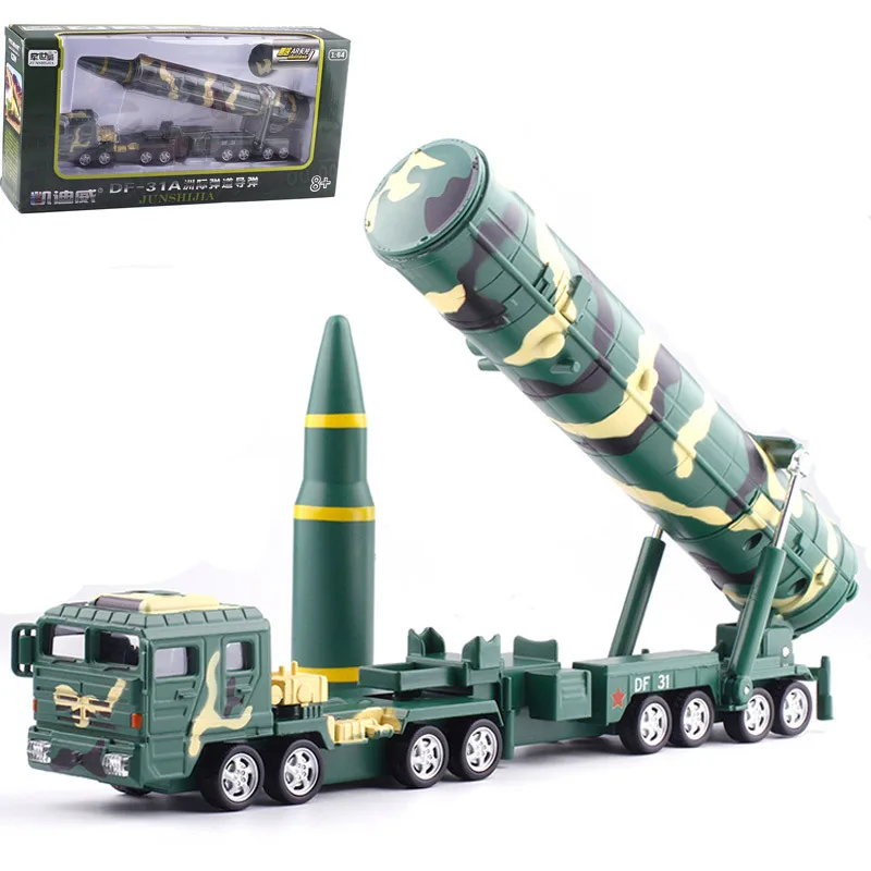 1:64 alloy pull back DF31A military intercontinental missile vehicle,high simulation sound light and sound effects,free shipping