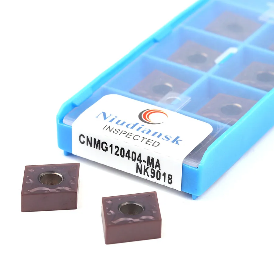 10Pcs CNMG120404-MA NK9018 CNMG120408-MA NK9018 Draaien Tlade Cnc Draaibank Metalen Snijden Insert Carbide Legering Externe Draaigereedschap