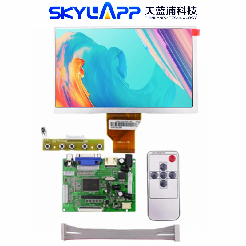 

LCD Display Screen for AT070TN90, 800x480 TFT Monitor, HDMI, VGA Input, Driver Board Controller, Raspberry, New, 7''Inch