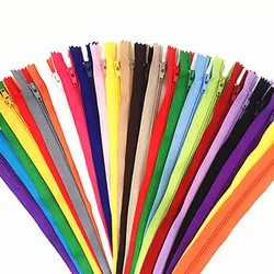 10pcs 15-60cm (6-24 Inch) Nylon Coil Zippers Tailor Sewer Craft Crafter's & FGDQRS (20 colors)