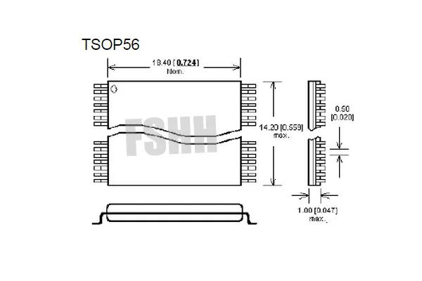 TSOP56 to DIP40 Programmer Adapter TSOP56 test socket