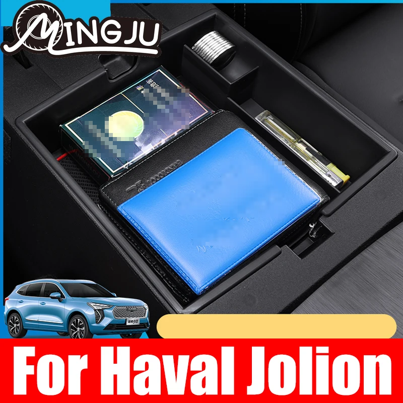 For Haval Jolion 2021 Car ABS Armrest Box Storage Box Central Storage Compartment Compartment Storage Box Car Accessories