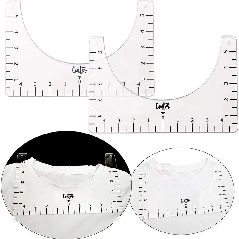 5Pcs T-Shirt Alignment Ruler For Guiding Tshirt Measurement Ruler Tool Drafting