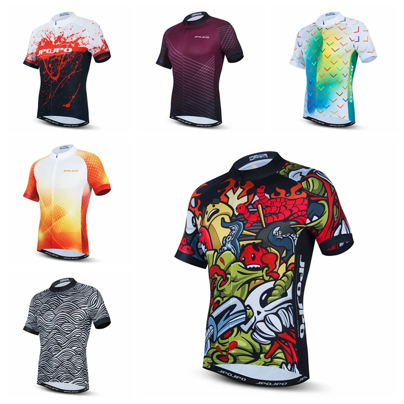 

Men Cycling Jersey Breathable Quick Dry MTB Downhill Bicycle Shirts Summer Road Bike Jersey Maillot Ciclismo
