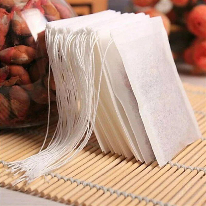 2021 New Disposable Tea Bags Empty Scented Tea Bag with String Heal Seal Filter Paper for Chinese Medicine Herb Loose Tea