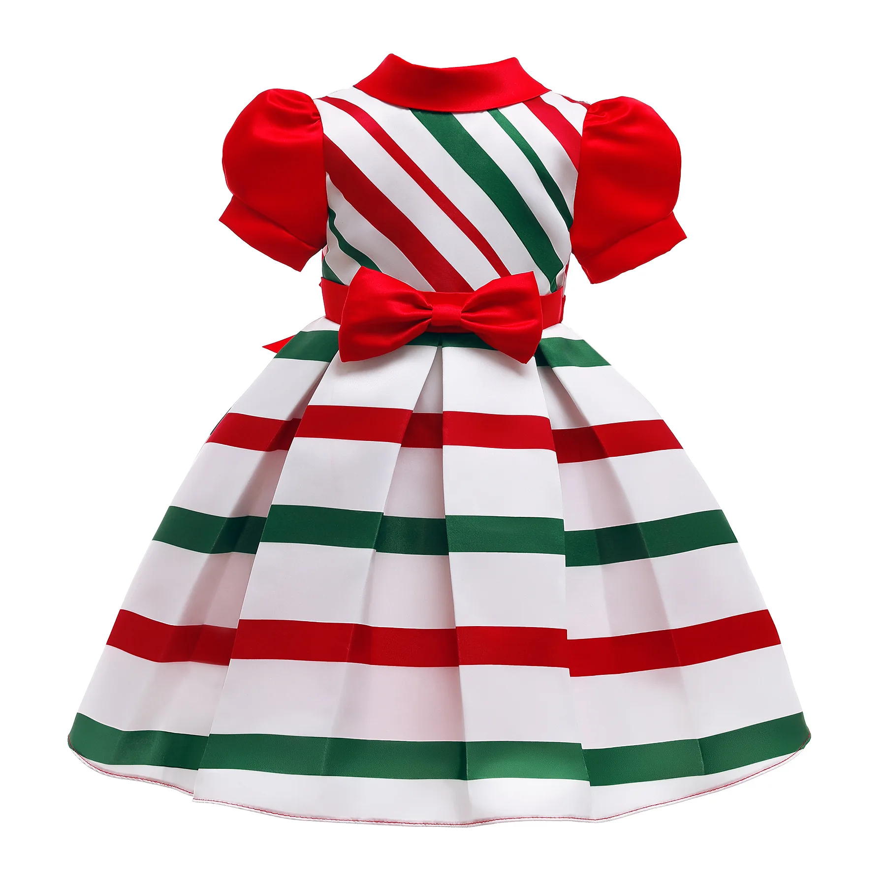 3-10 years old children\'s princess dress girl stripe dress girl baby birthday party Christmas evening dress girl princess dress