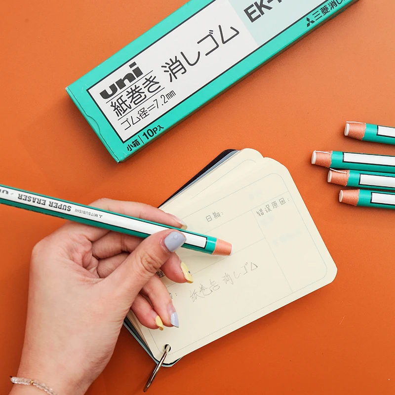 Kawaii pencil eraser creative pen style less crumb eraser clean painting without leaving marks soft eraser erasers stationery