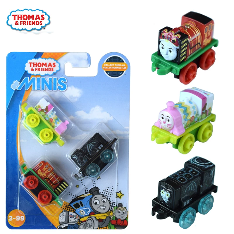 3pcs/set Original Thomas & Friends Trains Minis Thomas Boys Toy Pocket Storage Mini Model Car Toys for Children Locomotive Gifts