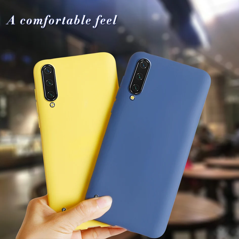 Di Colore della caramella Copertura di Caso Per Xiao mi mi A3 xiao MI Mi A3 lite cassa del TELEFONO Molle Del Silicone Della Copertura Posteriore paraurti Per Xiao mi mi A3 mi A3 lite