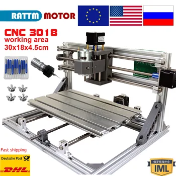 3 axis 3018 GRBL CNC wood laser router mini milling engraving machine Pcb Pvc