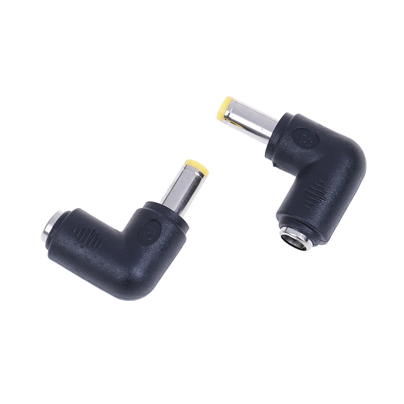 2 chiếc DC 5.5X2.1mm nữ để 5.5X2.5mm nam quyền góc kết nối adapter