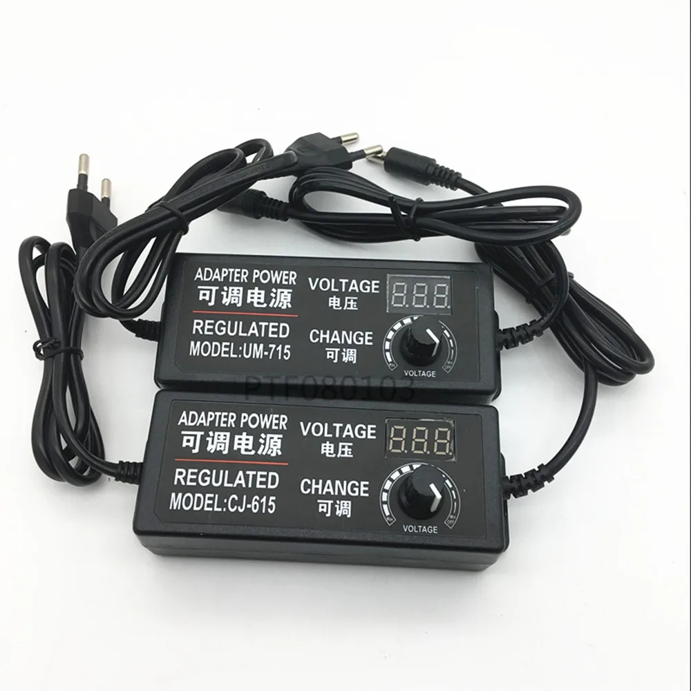 

Adjustable AC to DC 3V-12V 3V-24V 9V-24V Universal dapter with display screen voltage Regulated power supply adatpor 3 12 24 v