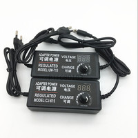 Adjustable AC to DC 3V-12V 3V-24V 9V-24V Universal dapter with display screen voltage Regulated power supply adatpor 3 12 24 v