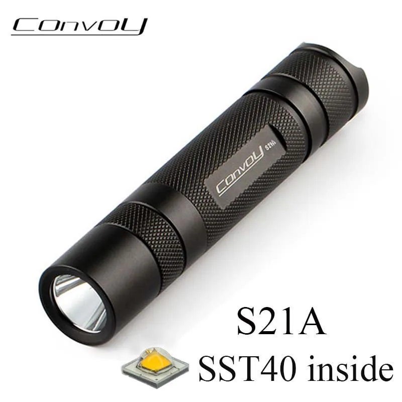 

Convoy S21A SST40 Led High Powerful Flashlight 21700 Flash Light Tactical Torch 2300lm Lanterna Camping Work Lamp Police Latarka