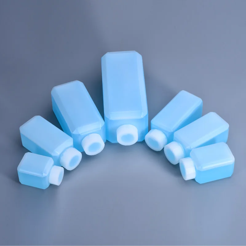 120ML Small Empty Square Bottle HDPE Material Liquid Containers Food Grade Plastic Sample Bottles 10PCS