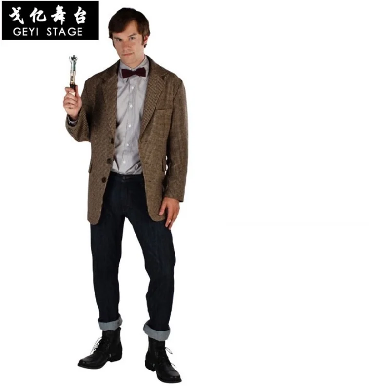 Frete grátis cosplay traje médico que décimo primeiro doutor matte smith uniforme halloween natal anime jogo para adultos