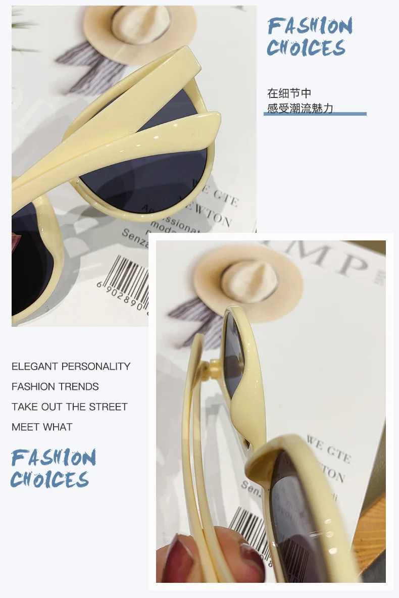 Katzenaugen-Mode-Sonnenbrille für Damen und Herren, Vintage-Luxusmarken-Designer, Schwarze Brille, Sonnenbrille für Frauen, Brillen für Männer – Detail 14