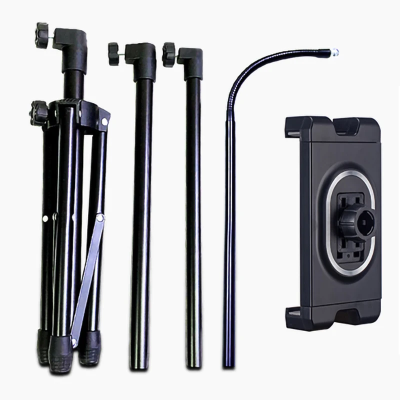 Tripé flexível ajustável para tablet e iphone, suporte de 5 a 12.9 polegadas, para ipad air pro 12.9