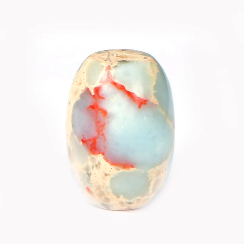 4A Natural Agalmatolite Barrel Quartz Crystal Single Bead DIY Beads Jewelry Making